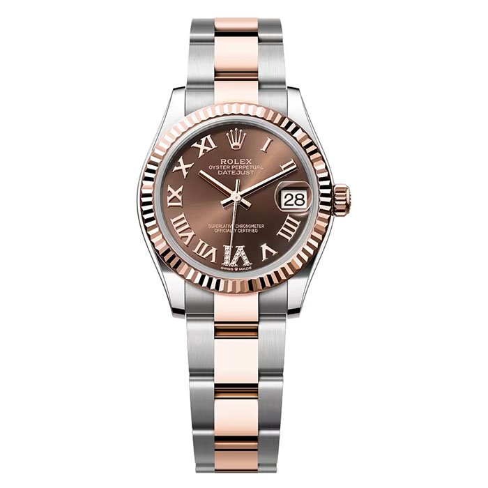 Rolex Datejust 28 Oyster, 28 mm, Oystersteel and Everose gold Women Watch